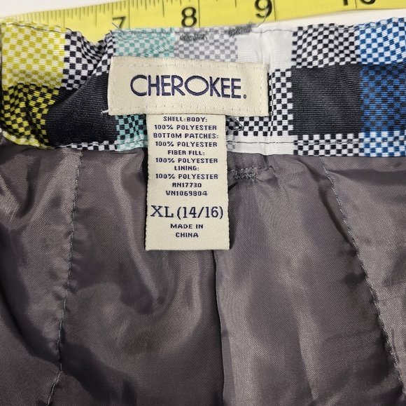 Plaid Colorful Snow Pants Snowboard Ski Lined Waterproof XL children's EUC ^ - Picture 5 of 7